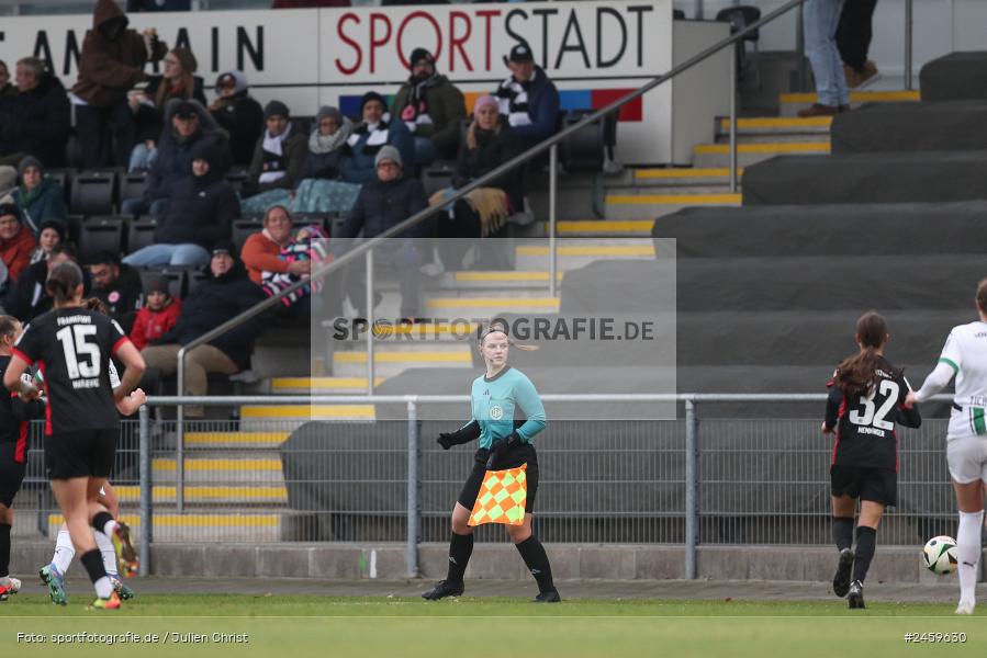 sport, action, Stadion am Brentanobad, SGE, Fussball, Frankfurt, Eintracht Frankfurt II, DFB, Borussia Mönchengladbach, BMG, 2. Frauen-Bundesliga, 15.12.2024 - Bild-ID: 2459630 sport, action, Stadion am Brentanobad, SGE, Fussball, Frankfurt, Eintracht Frankfurt II, DFB, Borussia Mönchengladbach, BMG, 2. Frauen-Bundesliga, 15.12.2024 - Bild-ID: 2459630