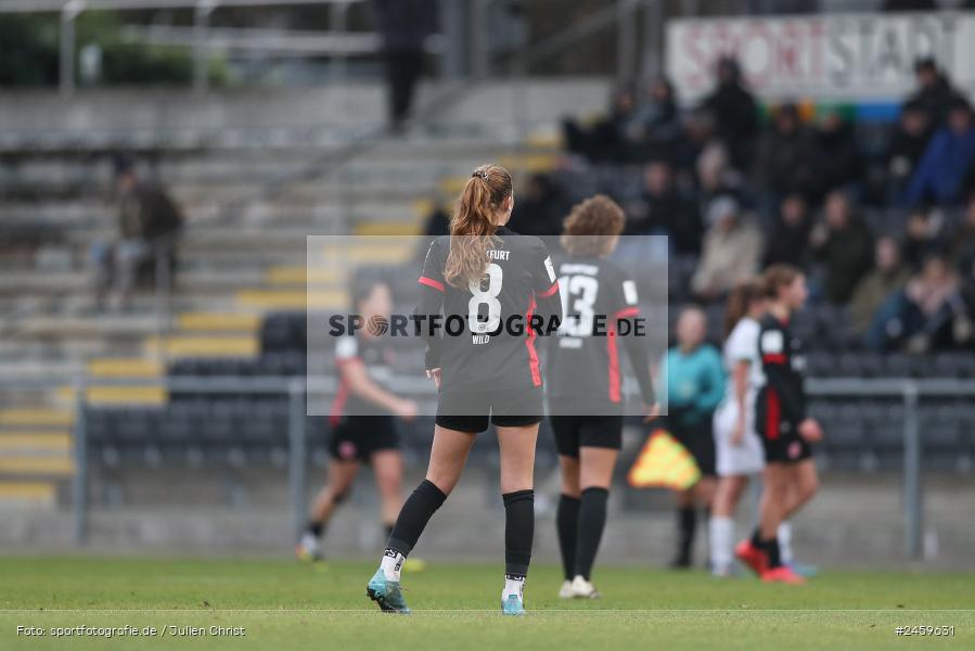 sport, action, Stadion am Brentanobad, SGE, Fussball, Frankfurt, Eintracht Frankfurt II, DFB, Borussia Mönchengladbach, BMG, 2. Frauen-Bundesliga, 15.12.2024 - Bild-ID: 2459631