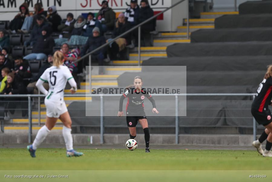 sport, action, Stadion am Brentanobad, SGE, Fussball, Frankfurt, Eintracht Frankfurt II, DFB, Borussia Mönchengladbach, BMG, 2. Frauen-Bundesliga, 15.12.2024 - Bild-ID: 2459639