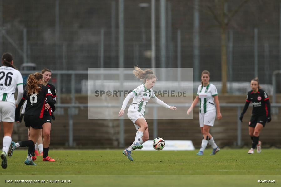 sport, action, Stadion am Brentanobad, SGE, Fussball, Frankfurt, Eintracht Frankfurt II, DFB, Borussia Mönchengladbach, BMG, 2. Frauen-Bundesliga, 15.12.2024 - Bild-ID: 2459645