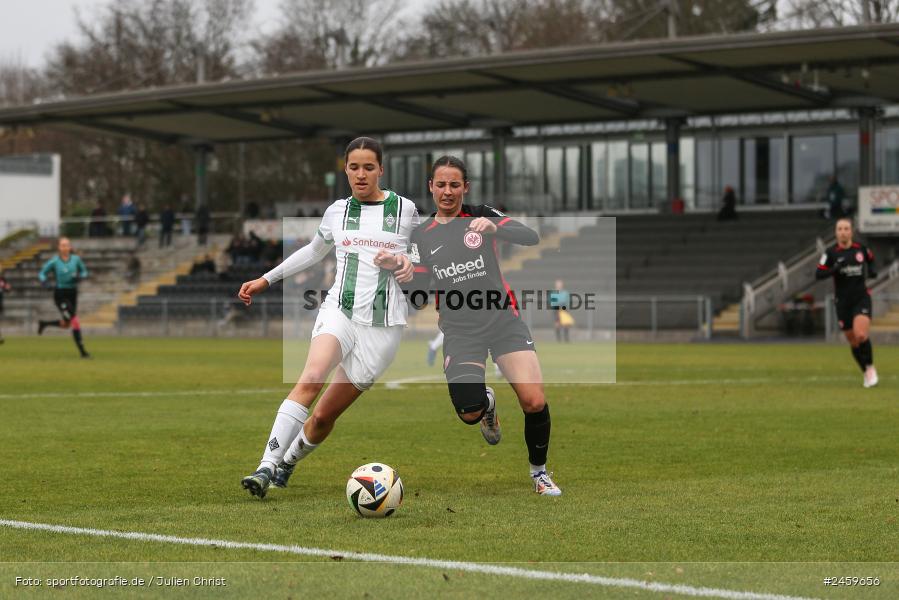 sport, action, Stadion am Brentanobad, SGE, Fussball, Frankfurt, Eintracht Frankfurt II, DFB, Borussia Mönchengladbach, BMG, 2. Frauen-Bundesliga, 15.12.2024 - Bild-ID: 2459656 sport, action, Stadion am Brentanobad, SGE, Fussball, Frankfurt, Eintracht Frankfurt II, DFB, Borussia Mönchengladbach, BMG, 2. Frauen-Bundesliga, 15.12.2024 - Bild-ID: 2459656