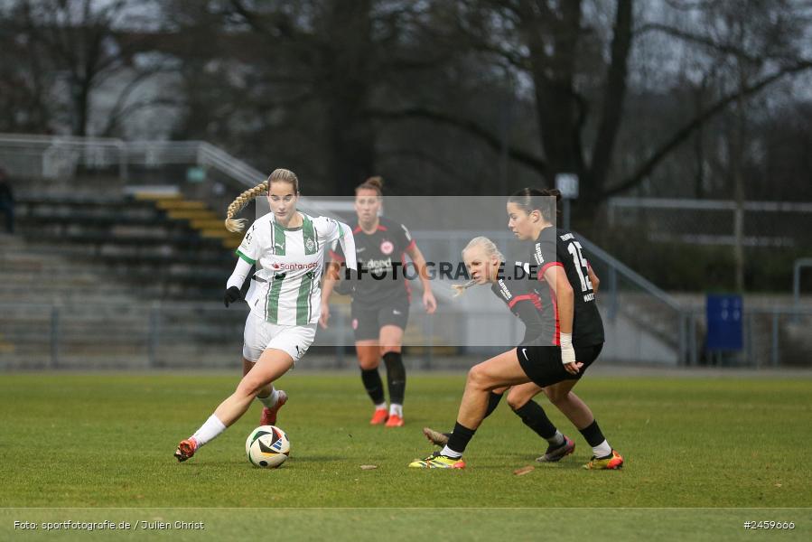 sport, action, Stadion am Brentanobad, SGE, Fussball, Frankfurt, Eintracht Frankfurt II, DFB, Borussia Mönchengladbach, BMG, 2. Frauen-Bundesliga, 15.12.2024 - Bild-ID: 2459666 sport, action, Stadion am Brentanobad, SGE, Fussball, Frankfurt, Eintracht Frankfurt II, DFB, Borussia Mönchengladbach, BMG, 2. Frauen-Bundesliga, 15.12.2024 - Bild-ID: 2459666