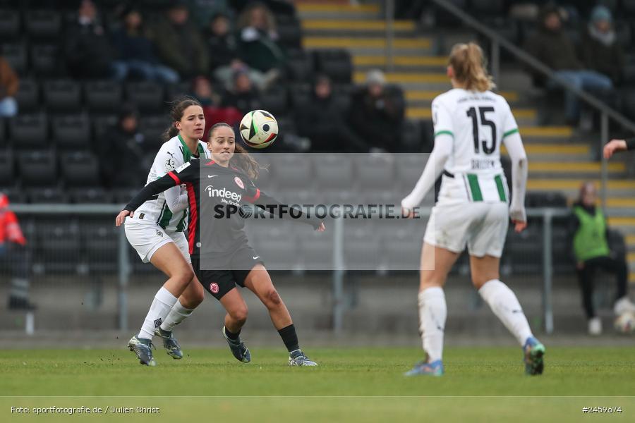 sport, action, Stadion am Brentanobad, SGE, Fussball, Frankfurt, Eintracht Frankfurt II, DFB, Borussia Mönchengladbach, BMG, 2. Frauen-Bundesliga, 15.12.2024 - Bild-ID: 2459674
