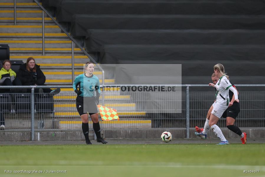 sport, action, Stadion am Brentanobad, SGE, Fussball, Frankfurt, Eintracht Frankfurt II, DFB, Borussia Mönchengladbach, BMG, 2. Frauen-Bundesliga, 15.12.2024 - Bild-ID: 2459677 sport, action, Stadion am Brentanobad, SGE, Fussball, Frankfurt, Eintracht Frankfurt II, DFB, Borussia Mönchengladbach, BMG, 2. Frauen-Bundesliga, 15.12.2024 - Bild-ID: 2459677