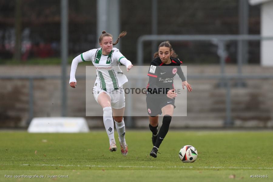 sport, action, Stadion am Brentanobad, SGE, Fussball, Frankfurt, Eintracht Frankfurt II, DFB, Borussia Mönchengladbach, BMG, 2. Frauen-Bundesliga, 15.12.2024 - Bild-ID: 2459683