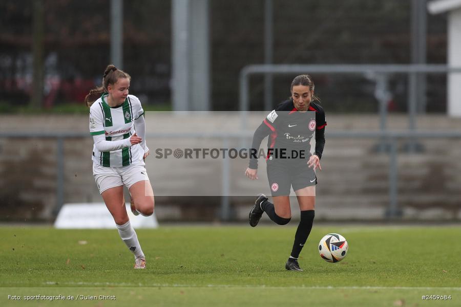 sport, action, Stadion am Brentanobad, SGE, Fussball, Frankfurt, Eintracht Frankfurt II, DFB, Borussia Mönchengladbach, BMG, 2. Frauen-Bundesliga, 15.12.2024 - Bild-ID: 2459684
