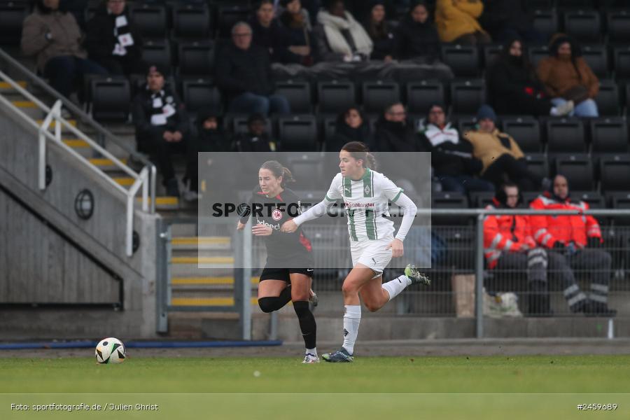 sport, action, Stadion am Brentanobad, SGE, Fussball, Frankfurt, Eintracht Frankfurt II, DFB, Borussia Mönchengladbach, BMG, 2. Frauen-Bundesliga, 15.12.2024 - Bild-ID: 2459689