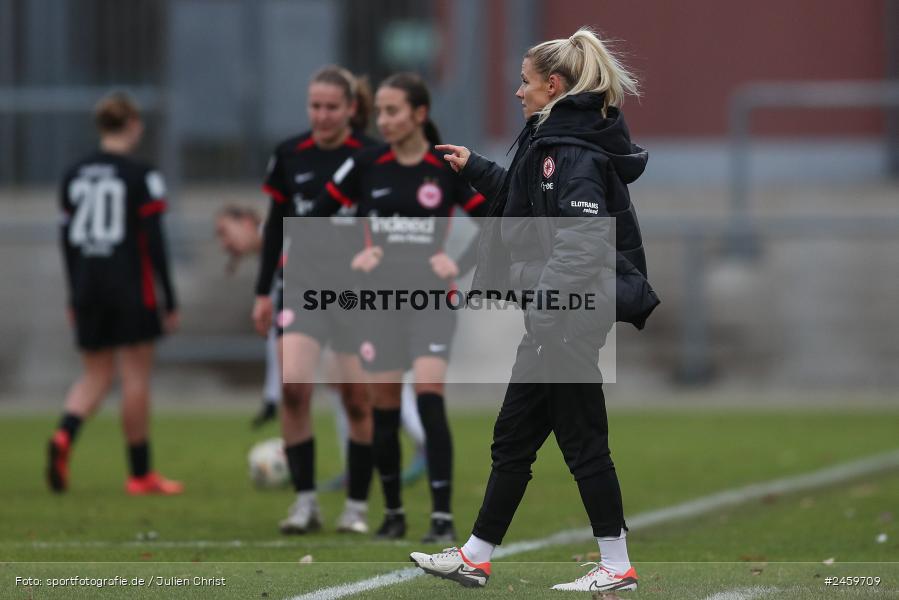 sport, action, Stadion am Brentanobad, SGE, Fussball, Frankfurt, Eintracht Frankfurt II, DFB, Borussia Mönchengladbach, BMG, 2. Frauen-Bundesliga, 15.12.2024 - Bild-ID: 2459709
