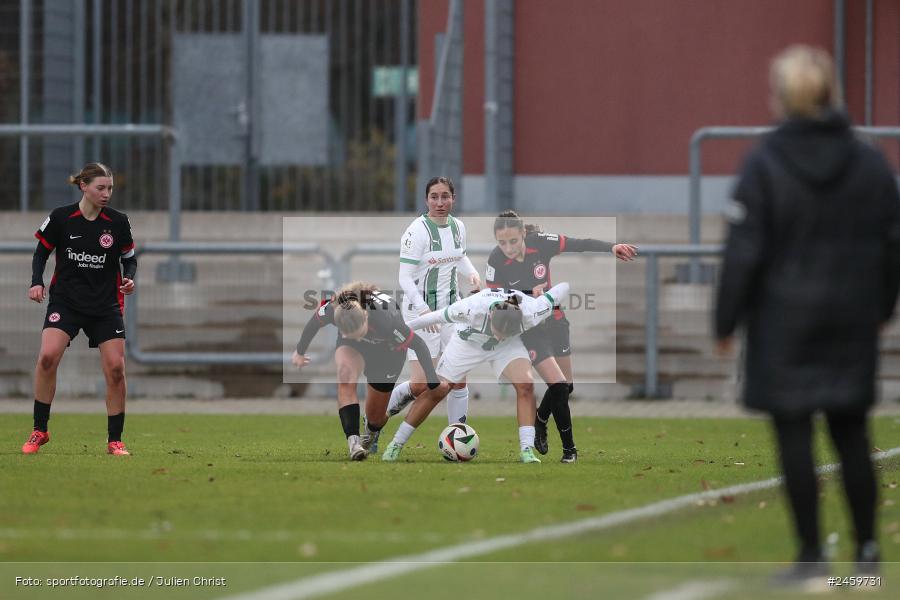 sport, action, Stadion am Brentanobad, SGE, Fussball, Frankfurt, Eintracht Frankfurt II, DFB, Borussia Mönchengladbach, BMG, 2. Frauen-Bundesliga, 15.12.2024 - Bild-ID: 2459731 sport, action, Stadion am Brentanobad, SGE, Fussball, Frankfurt, Eintracht Frankfurt II, DFB, Borussia Mönchengladbach, BMG, 2. Frauen-Bundesliga, 15.12.2024 - Bild-ID: 2459731
