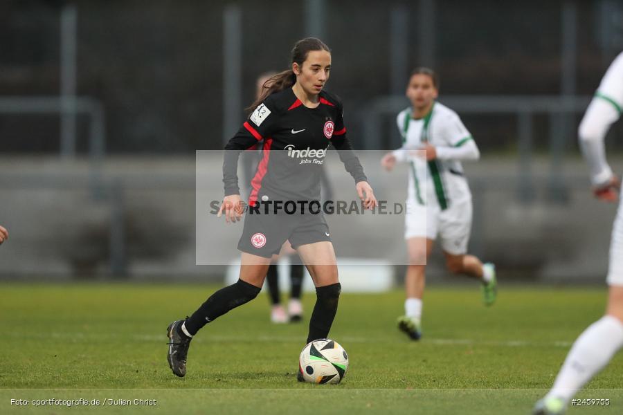 sport, action, Stadion am Brentanobad, SGE, Fussball, Frankfurt, Eintracht Frankfurt II, DFB, Borussia Mönchengladbach, BMG, 2. Frauen-Bundesliga, 15.12.2024 - Bild-ID: 2459755