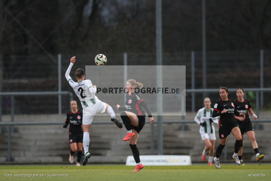 sport, action, Stadion am Brentanobad, SGE, Fussball, Frankfurt, Eintracht Frankfurt II, DFB, Borussia Mönchengladbach, BMG, 2. Frauen-Bundesliga, 15.12.2024 - Bild-ID: 2459759