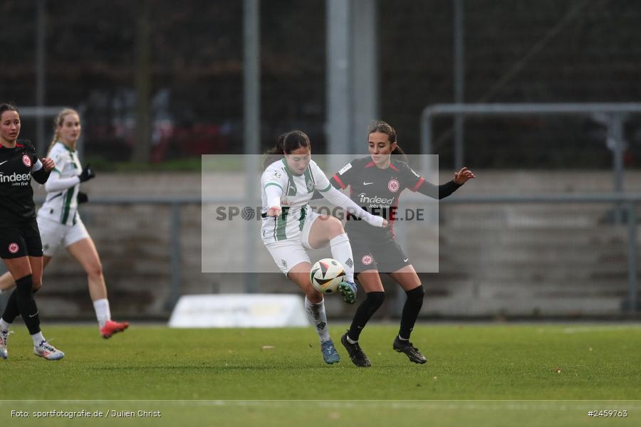 sport, action, Stadion am Brentanobad, SGE, Fussball, Frankfurt, Eintracht Frankfurt II, DFB, Borussia Mönchengladbach, BMG, 2. Frauen-Bundesliga, 15.12.2024 - Bild-ID: 2459763