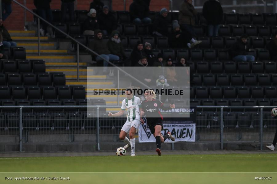 sport, action, Stadion am Brentanobad, SGE, Fussball, Frankfurt, Eintracht Frankfurt II, DFB, Borussia Mönchengladbach, BMG, 2. Frauen-Bundesliga, 15.12.2024 - Bild-ID: 2459767