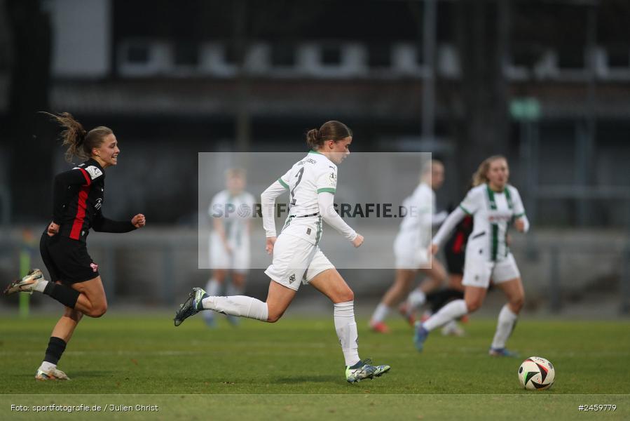 sport, action, Stadion am Brentanobad, SGE, Fussball, Frankfurt, Eintracht Frankfurt II, DFB, Borussia Mönchengladbach, BMG, 2. Frauen-Bundesliga, 15.12.2024 - Bild-ID: 2459779