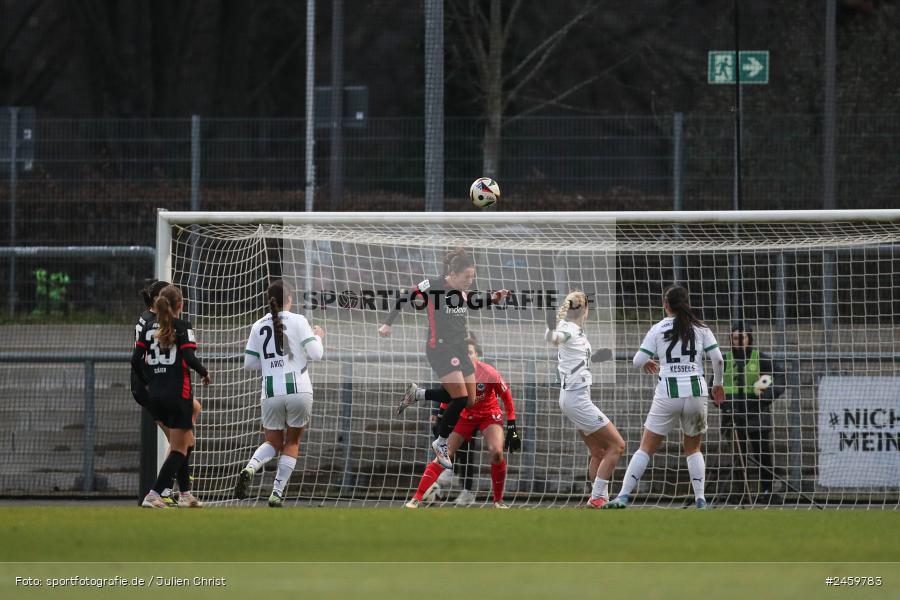 sport, action, Stadion am Brentanobad, SGE, Fussball, Frankfurt, Eintracht Frankfurt II, DFB, Borussia Mönchengladbach, BMG, 2. Frauen-Bundesliga, 15.12.2024 - Bild-ID: 2459783