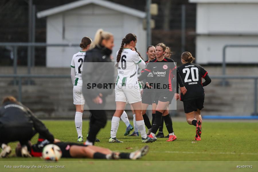 sport, action, Stadion am Brentanobad, SGE, Fussball, Frankfurt, Eintracht Frankfurt II, DFB, Borussia Mönchengladbach, BMG, 2. Frauen-Bundesliga, 15.12.2024 - Bild-ID: 2459792