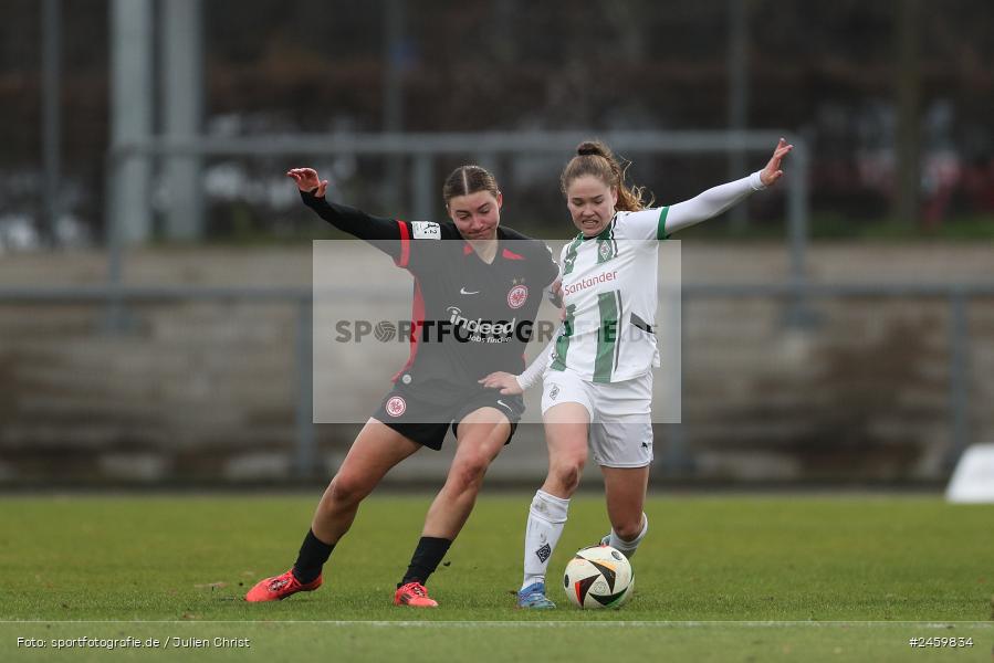 sport, action, Stadion am Brentanobad, SGE, Fussball, Frankfurt, Eintracht Frankfurt II, DFB, Borussia Mönchengladbach, BMG, 2. Frauen-Bundesliga, 15.12.2024 - Bild-ID: 2459834