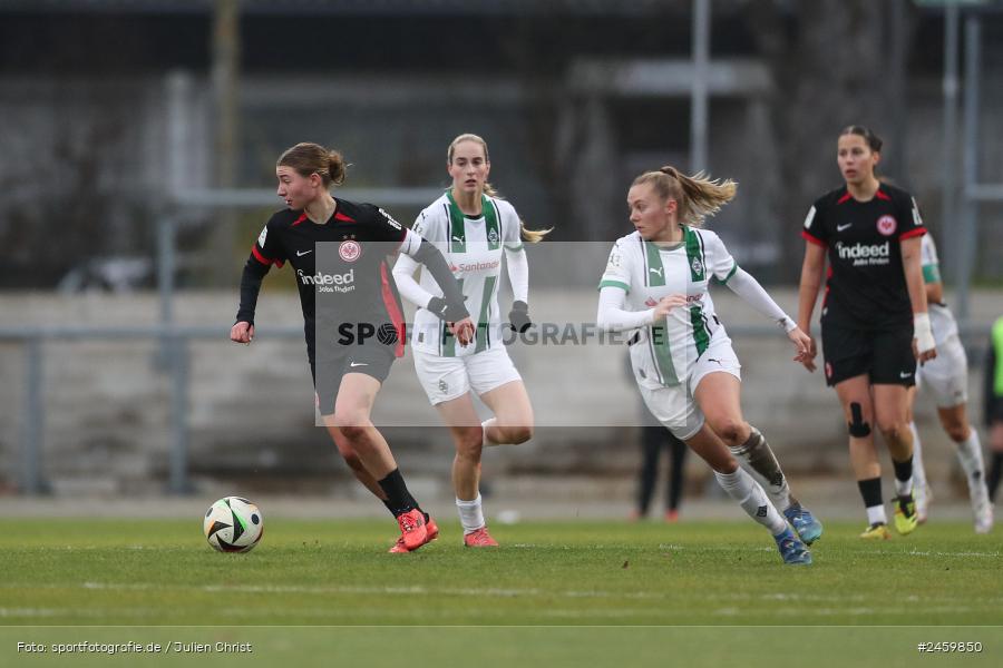 sport, action, Stadion am Brentanobad, SGE, Fussball, Frankfurt, Eintracht Frankfurt II, DFB, Borussia Mönchengladbach, BMG, 2. Frauen-Bundesliga, 15.12.2024 - Bild-ID: 2459850