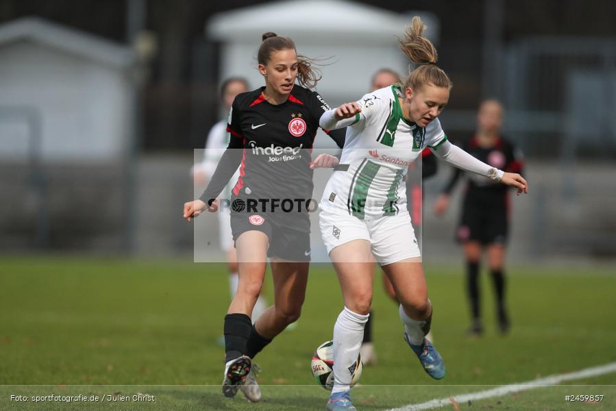 sport, action, Stadion am Brentanobad, SGE, Fussball, Frankfurt, Eintracht Frankfurt II, DFB, Borussia Mönchengladbach, BMG, 2. Frauen-Bundesliga, 15.12.2024 - Bild-ID: 2459857 sport, action, Stadion am Brentanobad, SGE, Fussball, Frankfurt, Eintracht Frankfurt II, DFB, Borussia Mönchengladbach, BMG, 2. Frauen-Bundesliga, 15.12.2024 - Bild-ID: 2459857