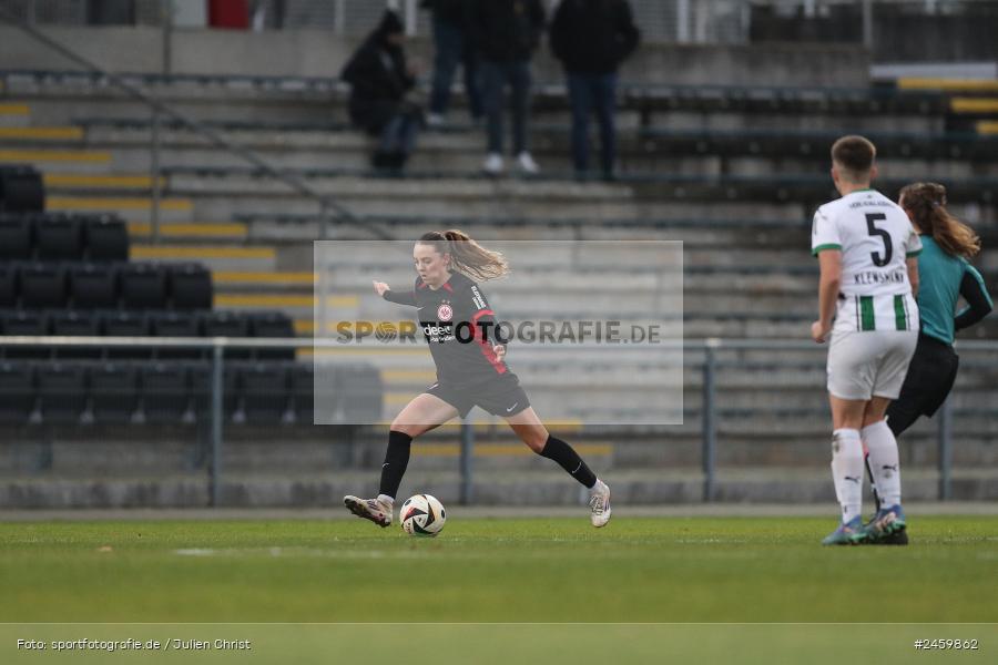 sport, action, Stadion am Brentanobad, SGE, Fussball, Frankfurt, Eintracht Frankfurt II, DFB, Borussia Mönchengladbach, BMG, 2. Frauen-Bundesliga, 15.12.2024 - Bild-ID: 2459862