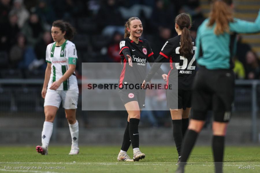 sport, action, Stadion am Brentanobad, SGE, Fussball, Frankfurt, Eintracht Frankfurt II, DFB, Borussia Mönchengladbach, BMG, 2. Frauen-Bundesliga, 15.12.2024 - Bild-ID: 2459872