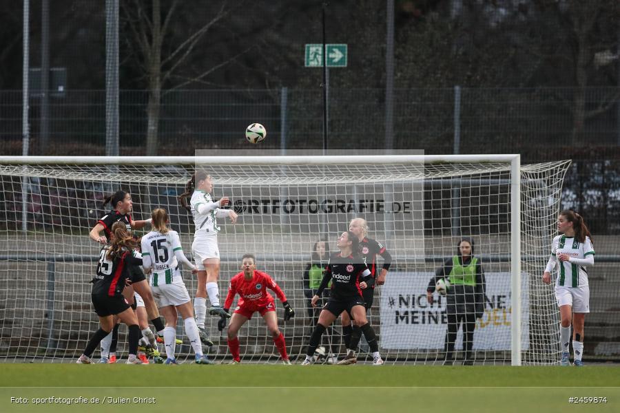 sport, action, Stadion am Brentanobad, SGE, Fussball, Frankfurt, Eintracht Frankfurt II, DFB, Borussia Mönchengladbach, BMG, 2. Frauen-Bundesliga, 15.12.2024 - Bild-ID: 2459874