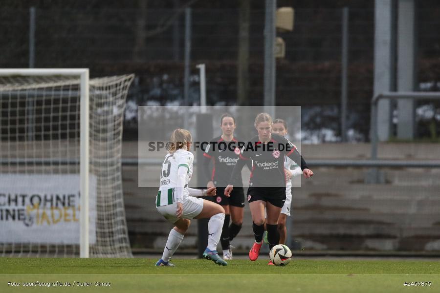 sport, action, Stadion am Brentanobad, SGE, Fussball, Frankfurt, Eintracht Frankfurt II, DFB, Borussia Mönchengladbach, BMG, 2. Frauen-Bundesliga, 15.12.2024 - Bild-ID: 2459875