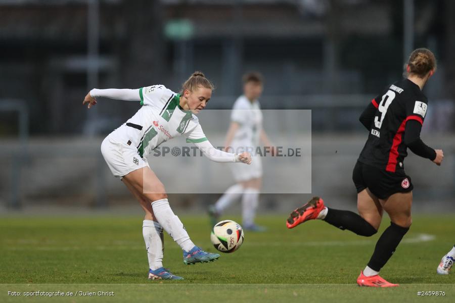sport, action, Stadion am Brentanobad, SGE, Fussball, Frankfurt, Eintracht Frankfurt II, DFB, Borussia Mönchengladbach, BMG, 2. Frauen-Bundesliga, 15.12.2024 - Bild-ID: 2459876