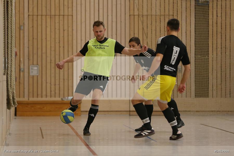 Sinngrundhalle, Burgsinn, 27.12.2024, sport, action, Fussball, BFV, Hallenfussball, 27. Hagemann Midnight-Event 2024, SG Bad-Brückenau Römershag, SV-DJK Wombach - Bild-ID: 2459994