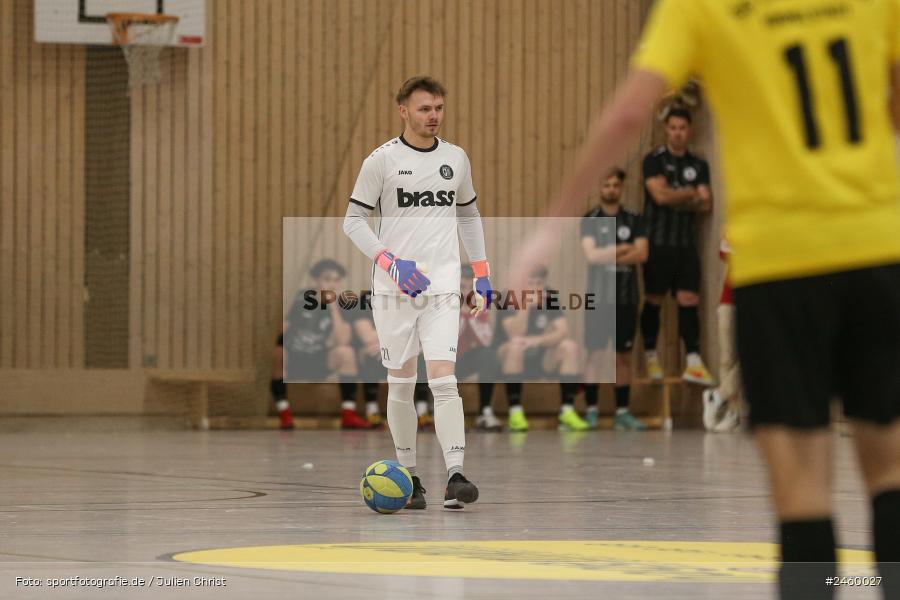 sport, action, TuS Frammersbach, Sinngrundhalle, SG Laudenbach-Himmelstadt, Hallenfussball, Fussball, Burgsinn, BFV, 27.12.2024, 27. Hagemann Midnight-Event 2024 - Bild-ID: 2460027