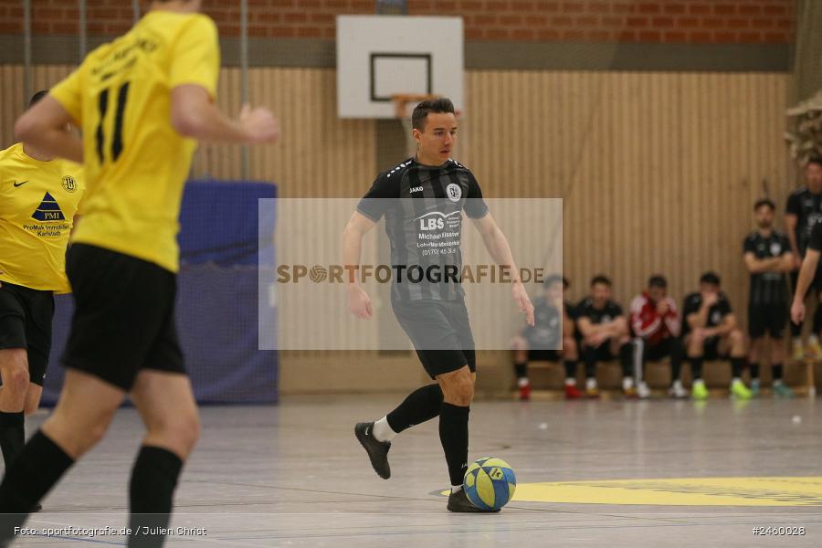 sport, action, TuS Frammersbach, Sinngrundhalle, SG Laudenbach-Himmelstadt, Hallenfussball, Fussball, Burgsinn, BFV, 27.12.2024, 27. Hagemann Midnight-Event 2024 - Bild-ID: 2460028