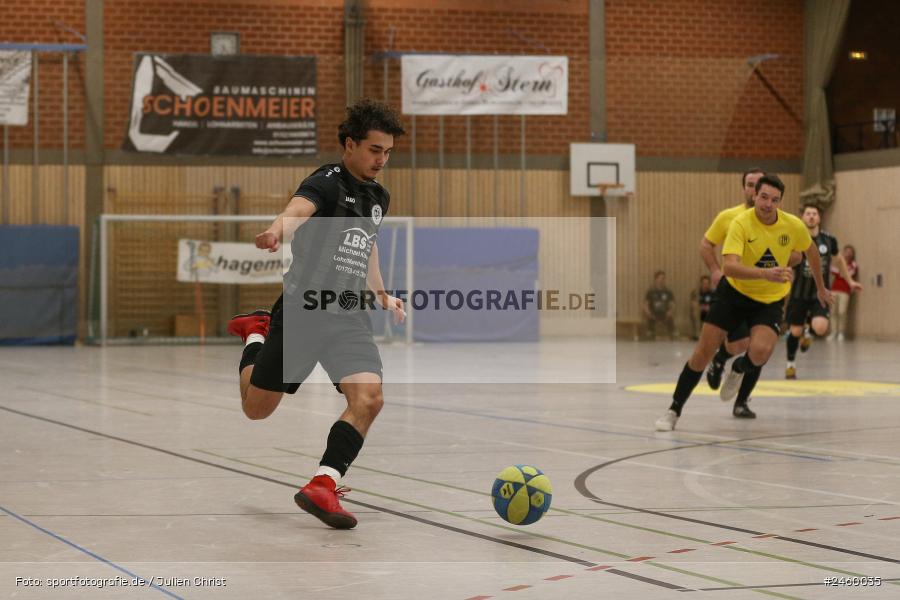 sport, action, TuS Frammersbach, Sinngrundhalle, SG Laudenbach-Himmelstadt, Hallenfussball, Fussball, Burgsinn, BFV, 27.12.2024, 27. Hagemann Midnight-Event 2024 - Bild-ID: 2460035