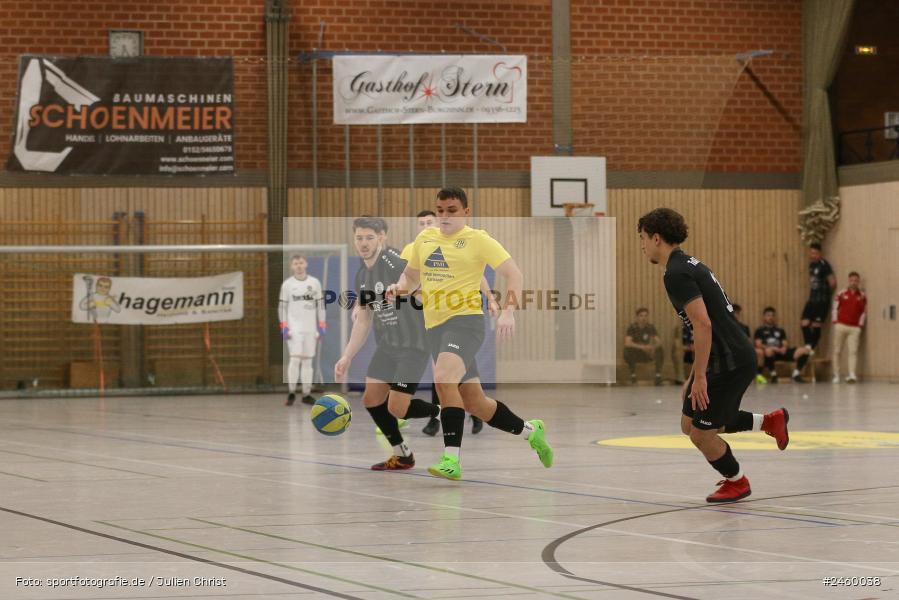 sport, action, TuS Frammersbach, Sinngrundhalle, SG Laudenbach-Himmelstadt, Hallenfussball, Fussball, Burgsinn, BFV, 27.12.2024, 27. Hagemann Midnight-Event 2024 - Bild-ID: 2460038