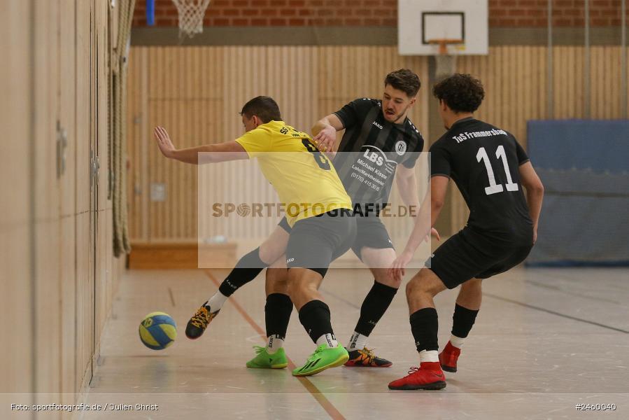 sport, action, TuS Frammersbach, Sinngrundhalle, SG Laudenbach-Himmelstadt, Hallenfussball, Fussball, Burgsinn, BFV, 27.12.2024, 27. Hagemann Midnight-Event 2024 - Bild-ID: 2460040