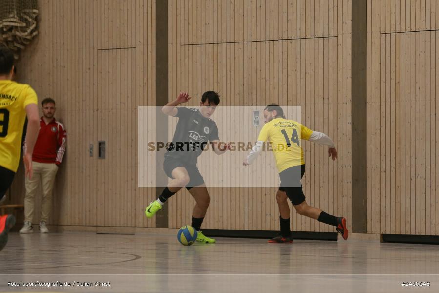 sport, action, TuS Frammersbach, Sinngrundhalle, SG Laudenbach-Himmelstadt, Hallenfussball, Fussball, Burgsinn, BFV, 27.12.2024, 27. Hagemann Midnight-Event 2024 - Bild-ID: 2460043