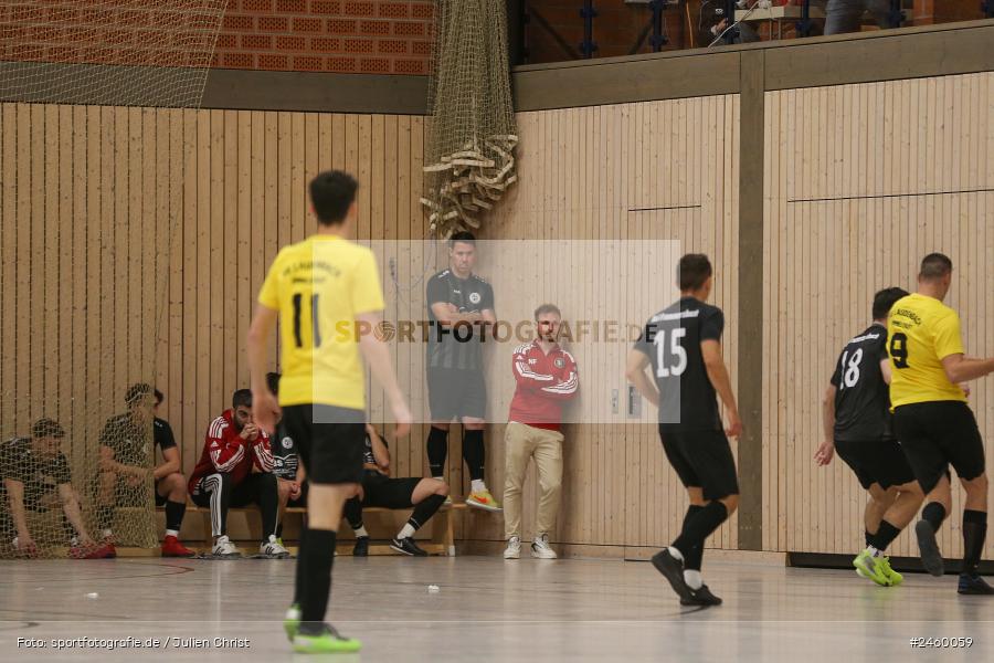 sport, action, TuS Frammersbach, Sinngrundhalle, SG Laudenbach-Himmelstadt, Hallenfussball, Fussball, Burgsinn, BFV, 27.12.2024, 27. Hagemann Midnight-Event 2024 - Bild-ID: 2460059