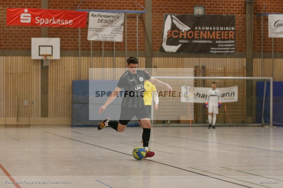 sport, action, TuS Frammersbach, Sinngrundhalle, SG Laudenbach-Himmelstadt, Hallenfussball, Fussball, Burgsinn, BFV, 27.12.2024, 27. Hagemann Midnight-Event 2024 - Bild-ID: 2460094