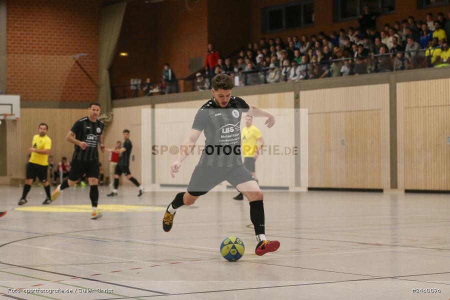 sport, action, TuS Frammersbach, Sinngrundhalle, SG Laudenbach-Himmelstadt, Hallenfussball, Fussball, Burgsinn, BFV, 27.12.2024, 27. Hagemann Midnight-Event 2024 - Bild-ID: 2460096