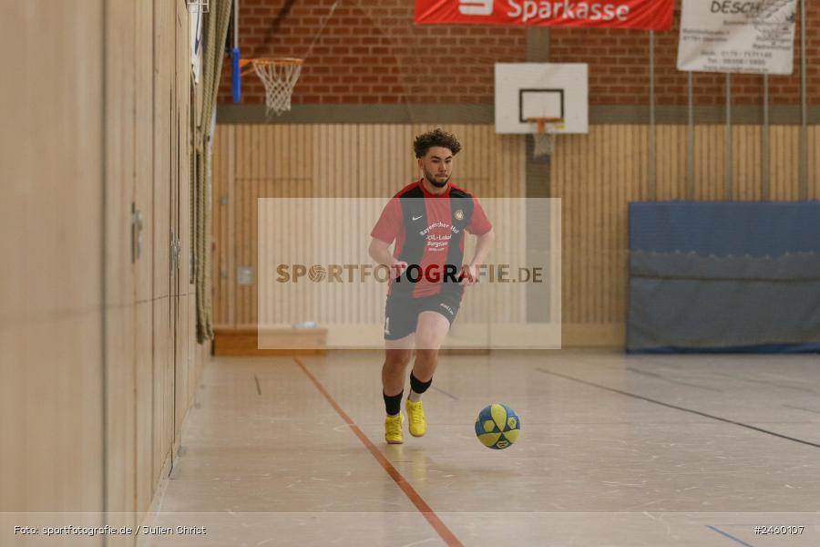 sport, action, Sinngrundhalle, SG Burgsinn, Hallenfussball, Fussball, FV Gemünden/Seifriedsburg, Burgsinn, BFV, 27.12.2024, 27. Hagemann Midnight-Event 2024 - Bild-ID: 2460107