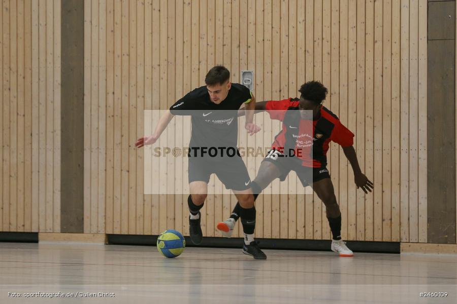 sport, action, Sinngrundhalle, SG Burgsinn, Hallenfussball, Fussball, FV Gemünden/Seifriedsburg, Burgsinn, BFV, 27.12.2024, 27. Hagemann Midnight-Event 2024 - Bild-ID: 2460109
