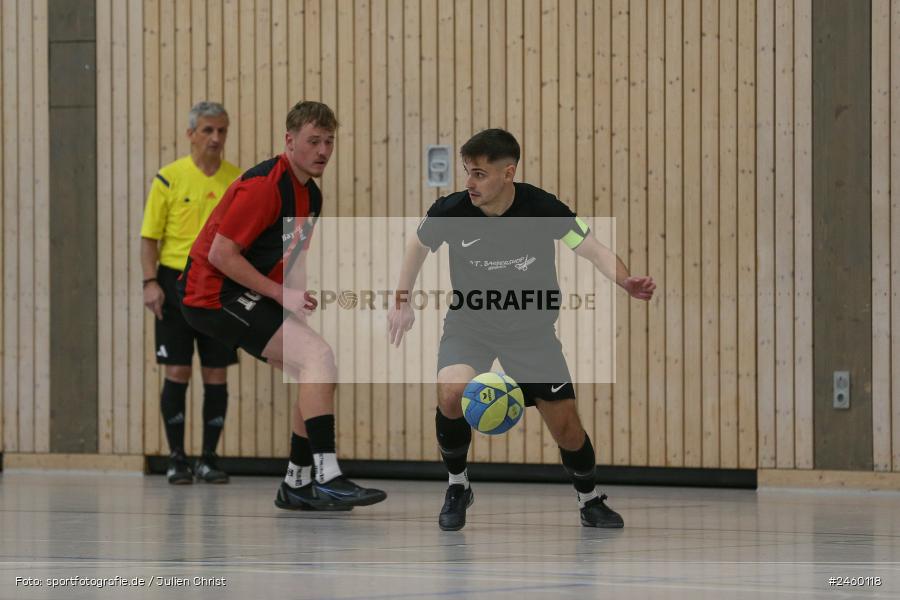 sport, action, Sinngrundhalle, SG Burgsinn, Hallenfussball, Fussball, FV Gemünden/Seifriedsburg, Burgsinn, BFV, 27.12.2024, 27. Hagemann Midnight-Event 2024 - Bild-ID: 2460118