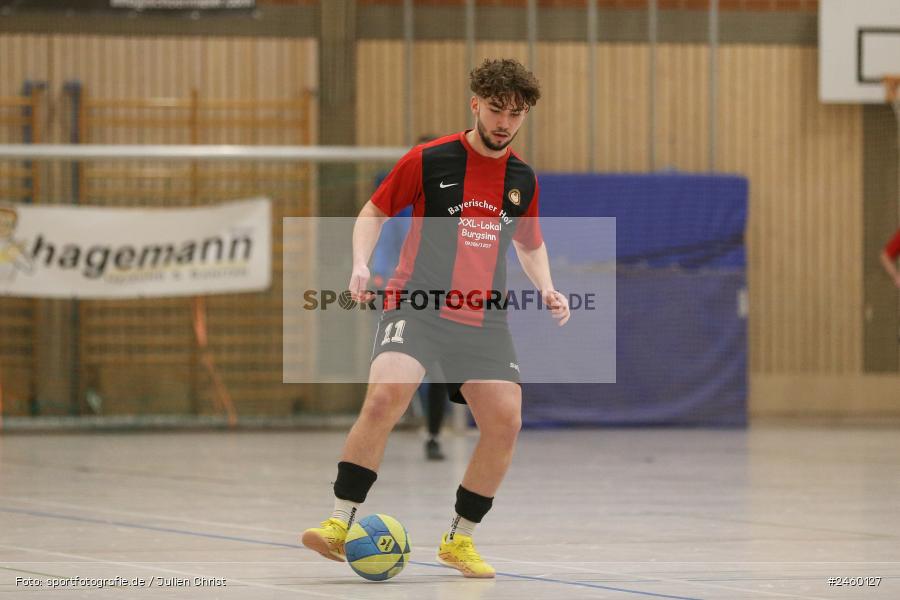 sport, action, Sinngrundhalle, SG Burgsinn, Hallenfussball, Fussball, FV Gemünden/Seifriedsburg, Burgsinn, BFV, 27.12.2024, 27. Hagemann Midnight-Event 2024 - Bild-ID: 2460127