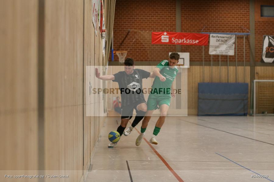 sport, action, Sinngrundhalle, SV-DJK Wombach, Hallenfussball, Fussball, FV Karlstadt, Burgsinn, BFV, 27.12.2024, 27. Hagemann Midnight-Event 2024 - Bild-ID: 2460329
