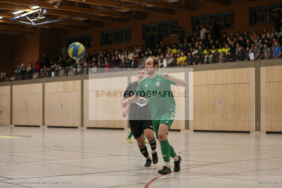 sport, action, Sinngrundhalle, SV-DJK Wombach, Hallenfussball, Fussball, FV Karlstadt, Burgsinn, BFV, 27.12.2024, 27. Hagemann Midnight-Event 2024 - Bild-ID: 2460330