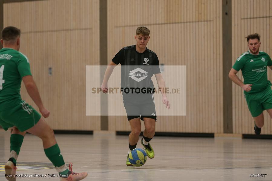sport, action, Sinngrundhalle, SV-DJK Wombach, Hallenfussball, Fussball, FV Karlstadt, Burgsinn, BFV, 27.12.2024, 27. Hagemann Midnight-Event 2024 - Bild-ID: 2460357