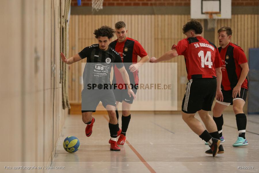sport, action, TuS Frammersbach, Sinngrundhalle, SG Burgsinn, Hallenfussball, Fussball, Burgsinn, BFV, 27.12.2024, 27. Hagemann Midnight-Event 2024 - Bild-ID: 2460379