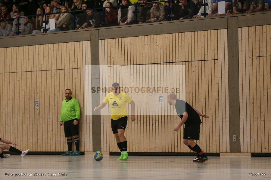 sport, action, Sinngrundhalle, SG Laudenbach-Himmelstadt, Hallenfussball, Fussball, FV Gemünden/Seifriedsburg, Burgsinn, BFV, 27.12.2024, 27. Hagemann Midnight-Event 2024 - Bild-ID: 2460399