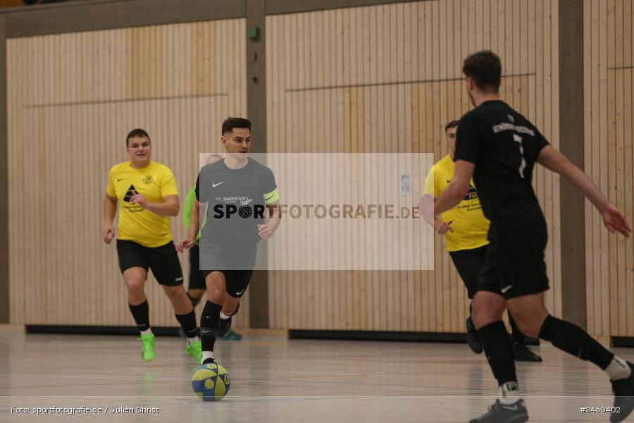 sport, action, Sinngrundhalle, SG Laudenbach-Himmelstadt, Hallenfussball, Fussball, FV Gemünden/Seifriedsburg, Burgsinn, BFV, 27.12.2024, 27. Hagemann Midnight-Event 2024 - Bild-ID: 2460402