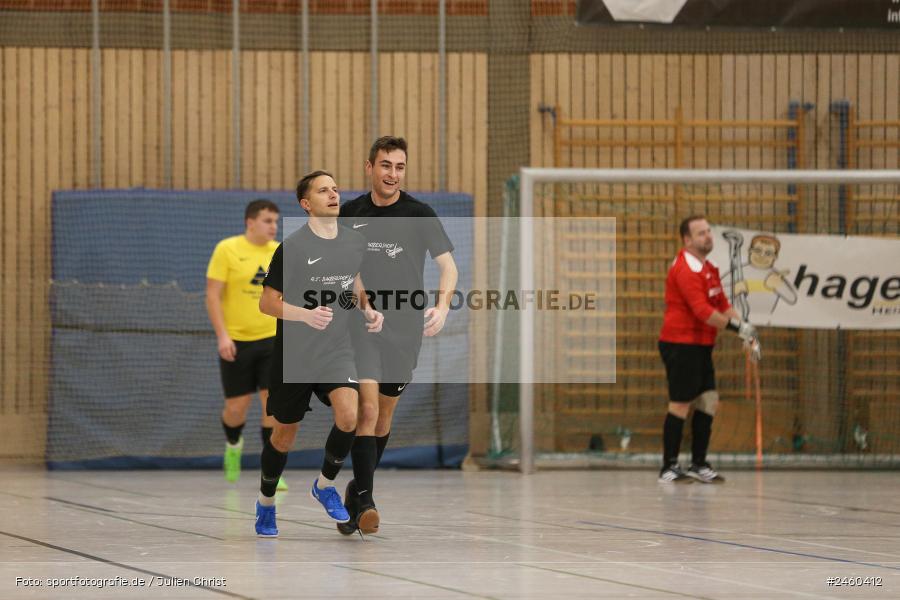 sport, action, Sinngrundhalle, SG Laudenbach-Himmelstadt, Hallenfussball, Fussball, FV Gemünden/Seifriedsburg, Burgsinn, BFV, 27.12.2024, 27. Hagemann Midnight-Event 2024 - Bild-ID: 2460412
