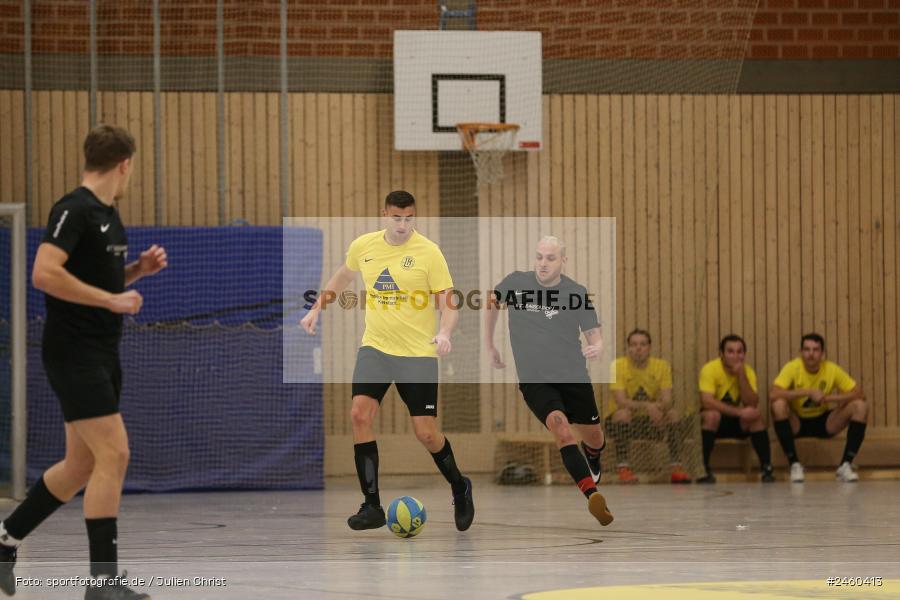 sport, action, Sinngrundhalle, SG Laudenbach-Himmelstadt, Hallenfussball, Fussball, FV Gemünden/Seifriedsburg, Burgsinn, BFV, 27.12.2024, 27. Hagemann Midnight-Event 2024 - Bild-ID: 2460413